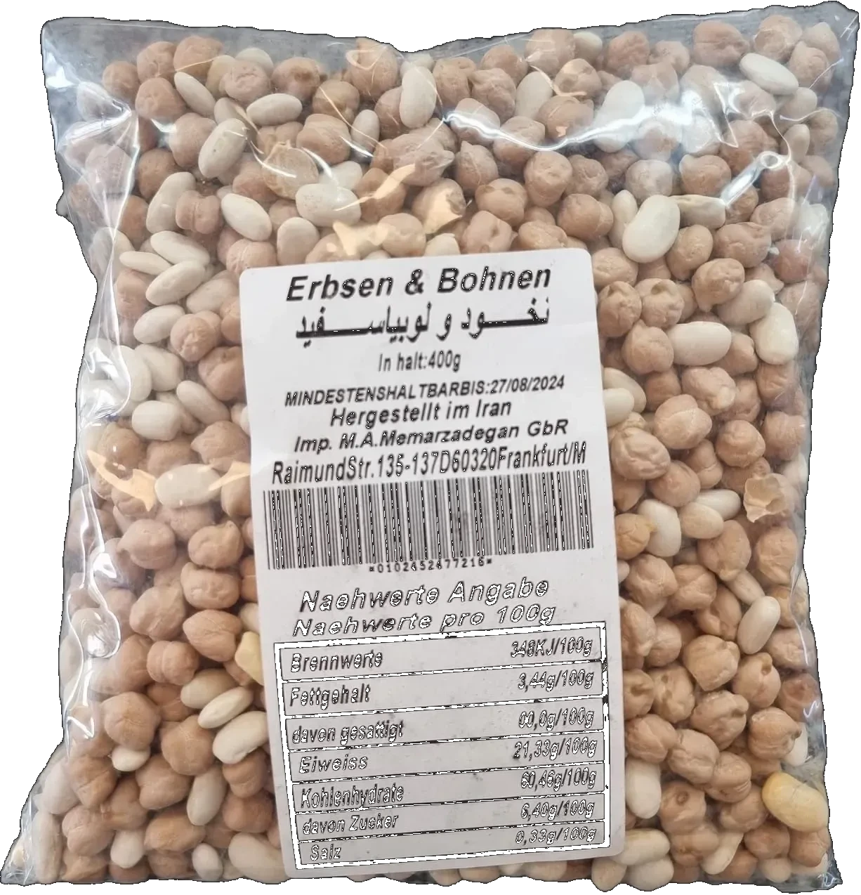 Kichererbsen- und weiße-Bohnen-Mischung Iran 400 g