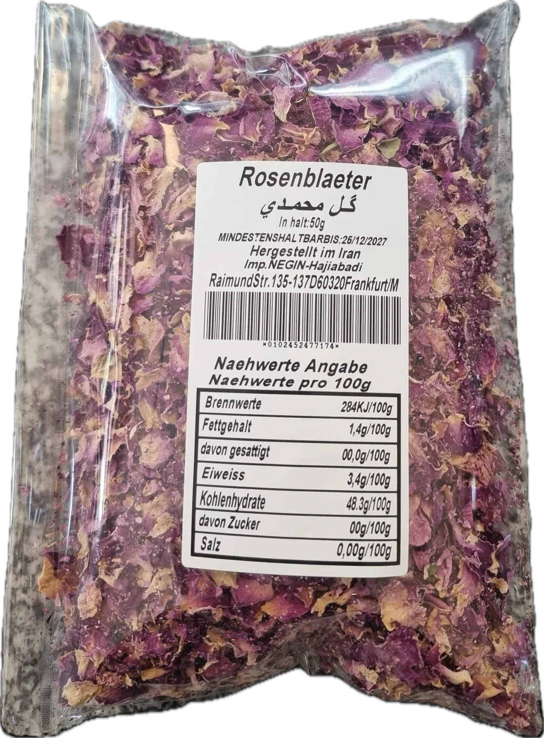 Rosenblütenblätter 50 g